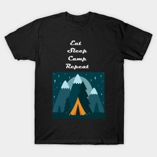 Eat Sleep Camp Repeat T-Shirt